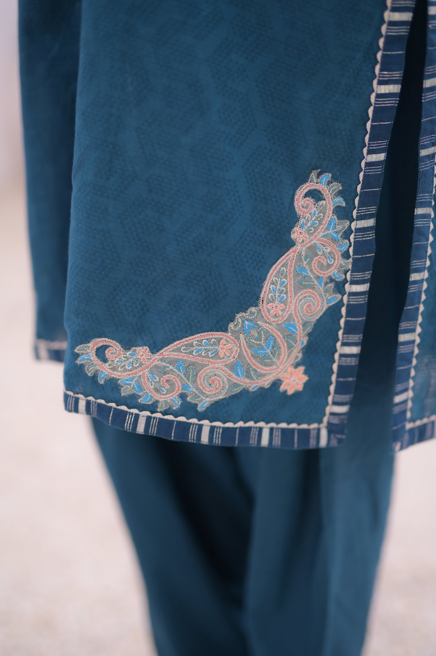 ZAHA TEAL BLUE 3-PIECE OUTFIT