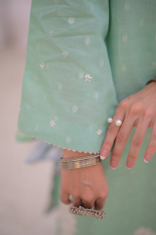 ZAHA SEA GREEN 3-PIECE OUTFIT