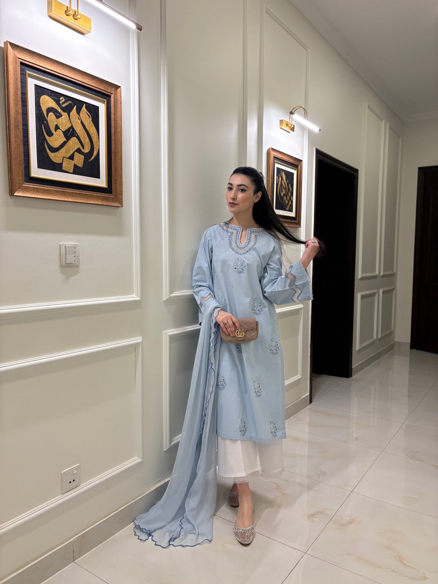 HOORE' ICE BLUE 3-PIECE OUTFIT