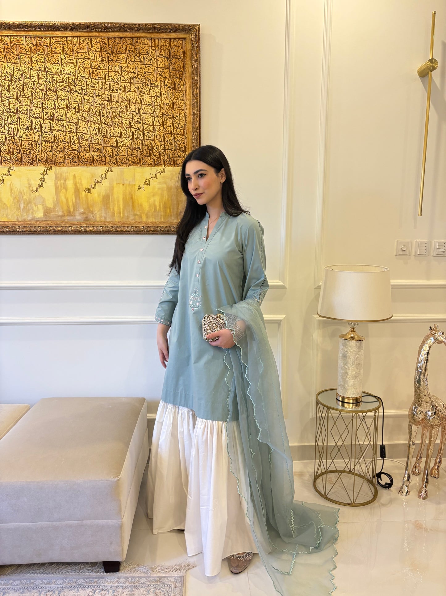 HOORE' SEA GREEN 3-PIECE OUTFIT