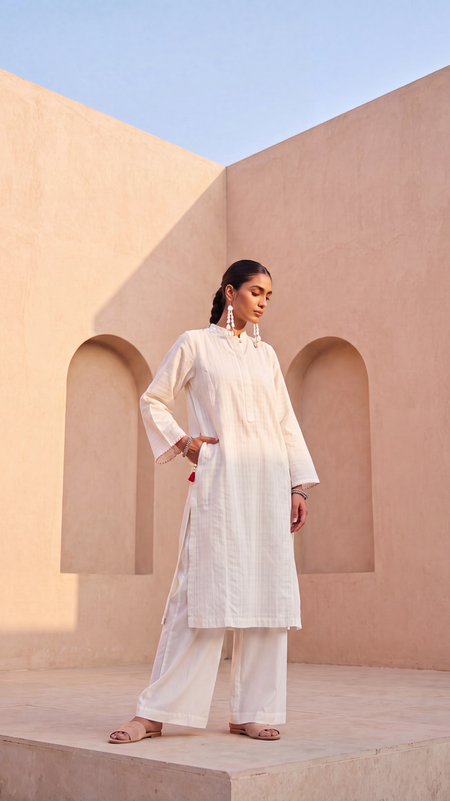 ZAHA BASIC OFFWHITE SHIRT