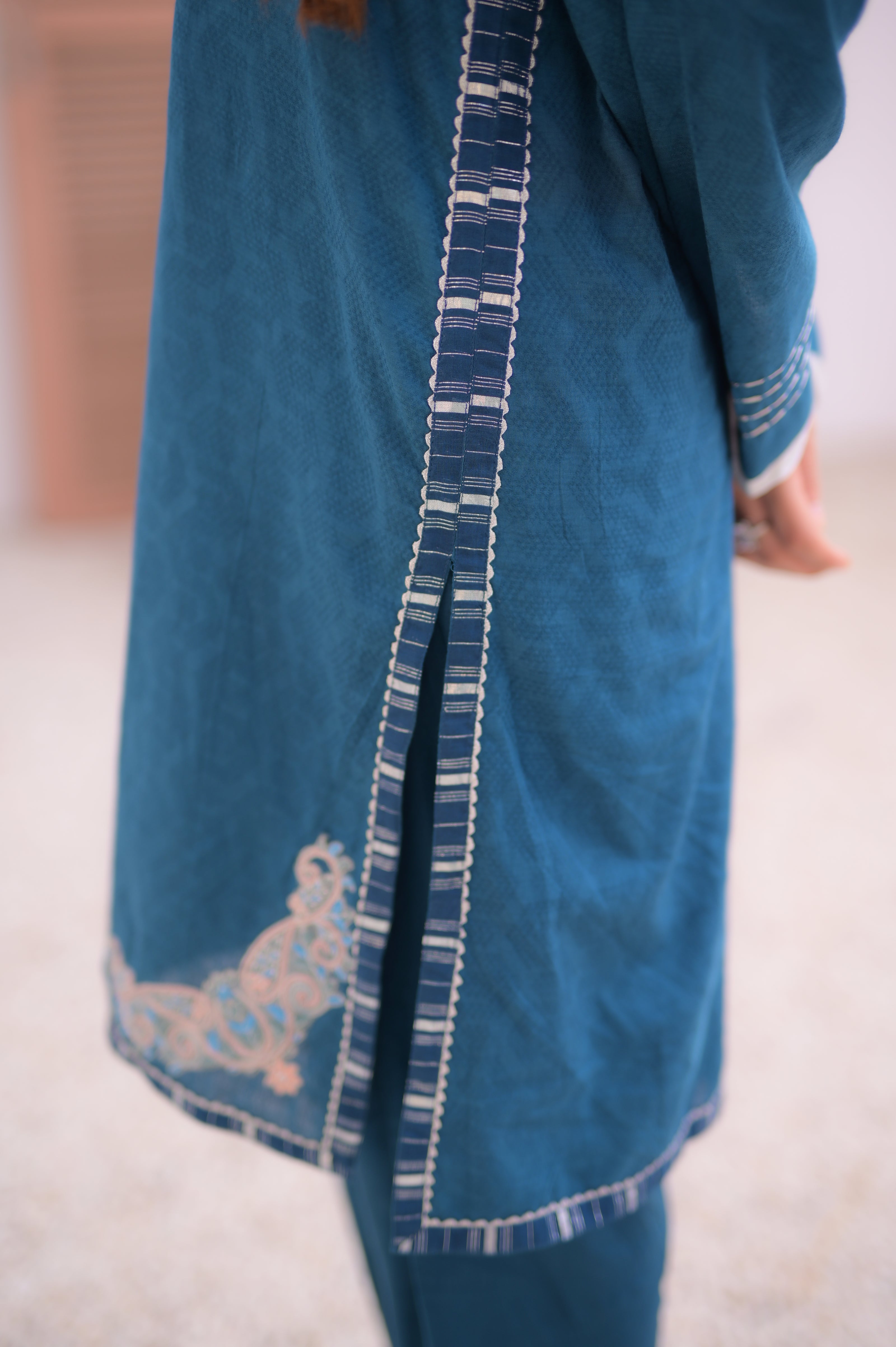 ZAHA TEAL BLUE 3-PIECE OUTFIT
