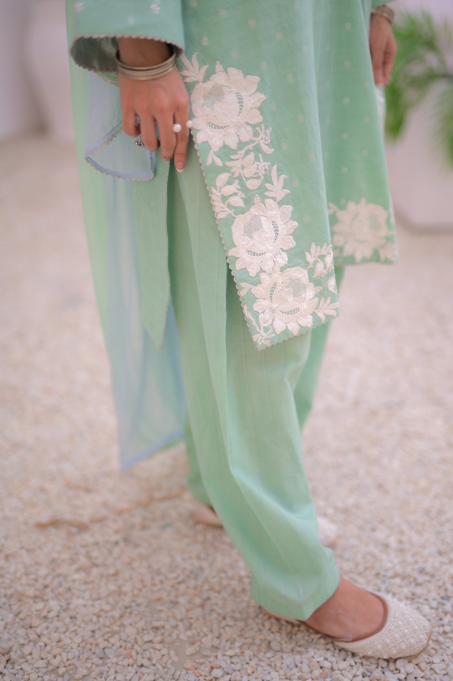 ZAHA SEA GREEN 3-PIECE OUTFIT