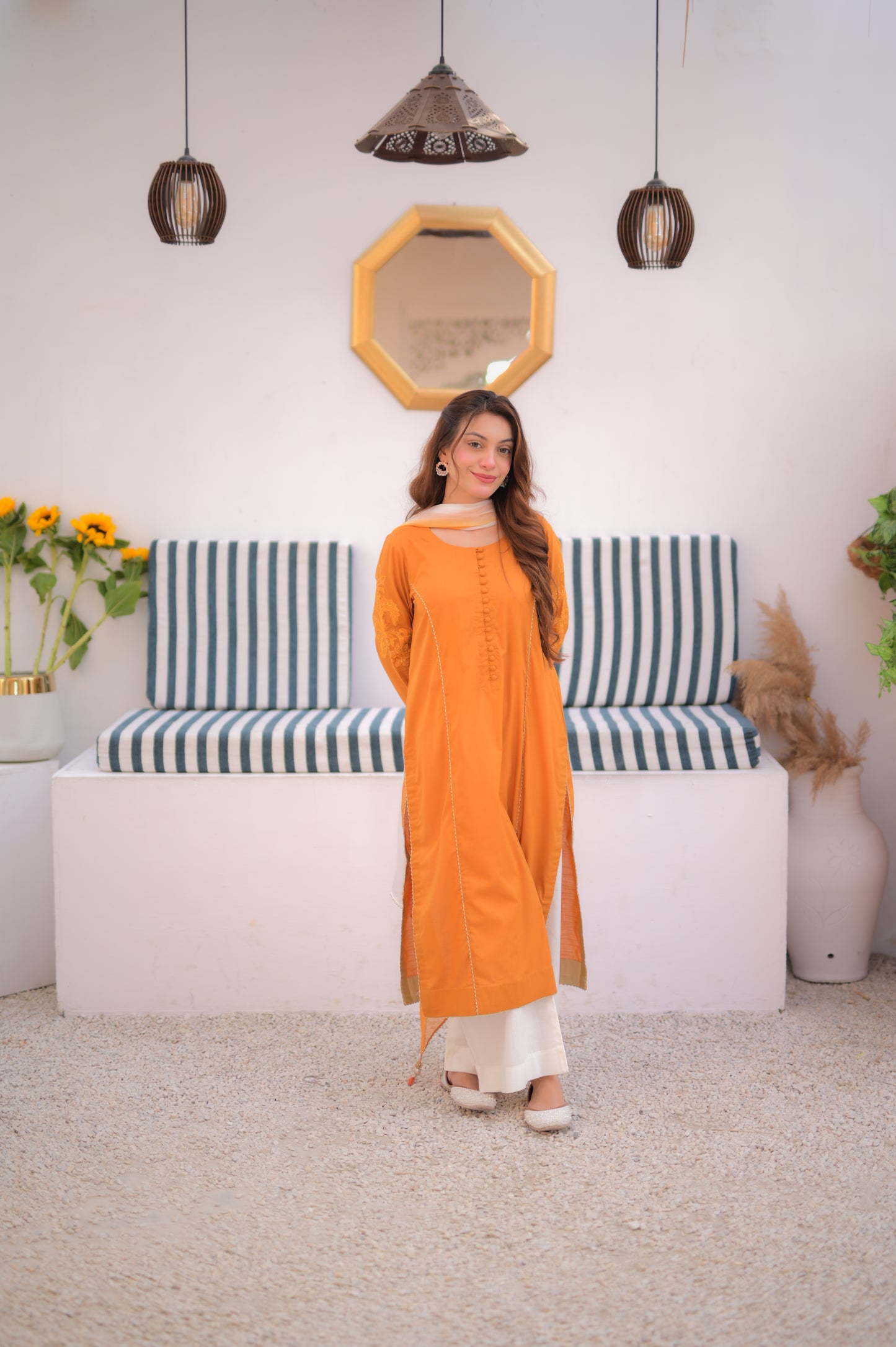 ZAHA MUSTARD 3-PIECE OUTFIT