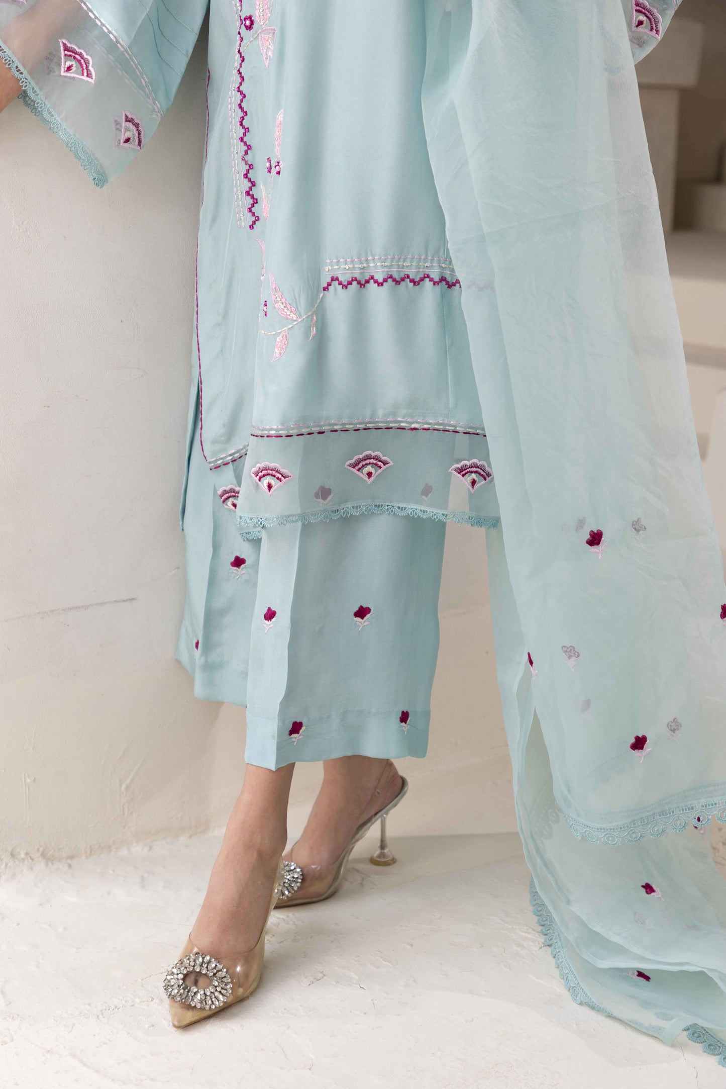 LAYAL SEA GREEN 3-PIECE OUTFIT