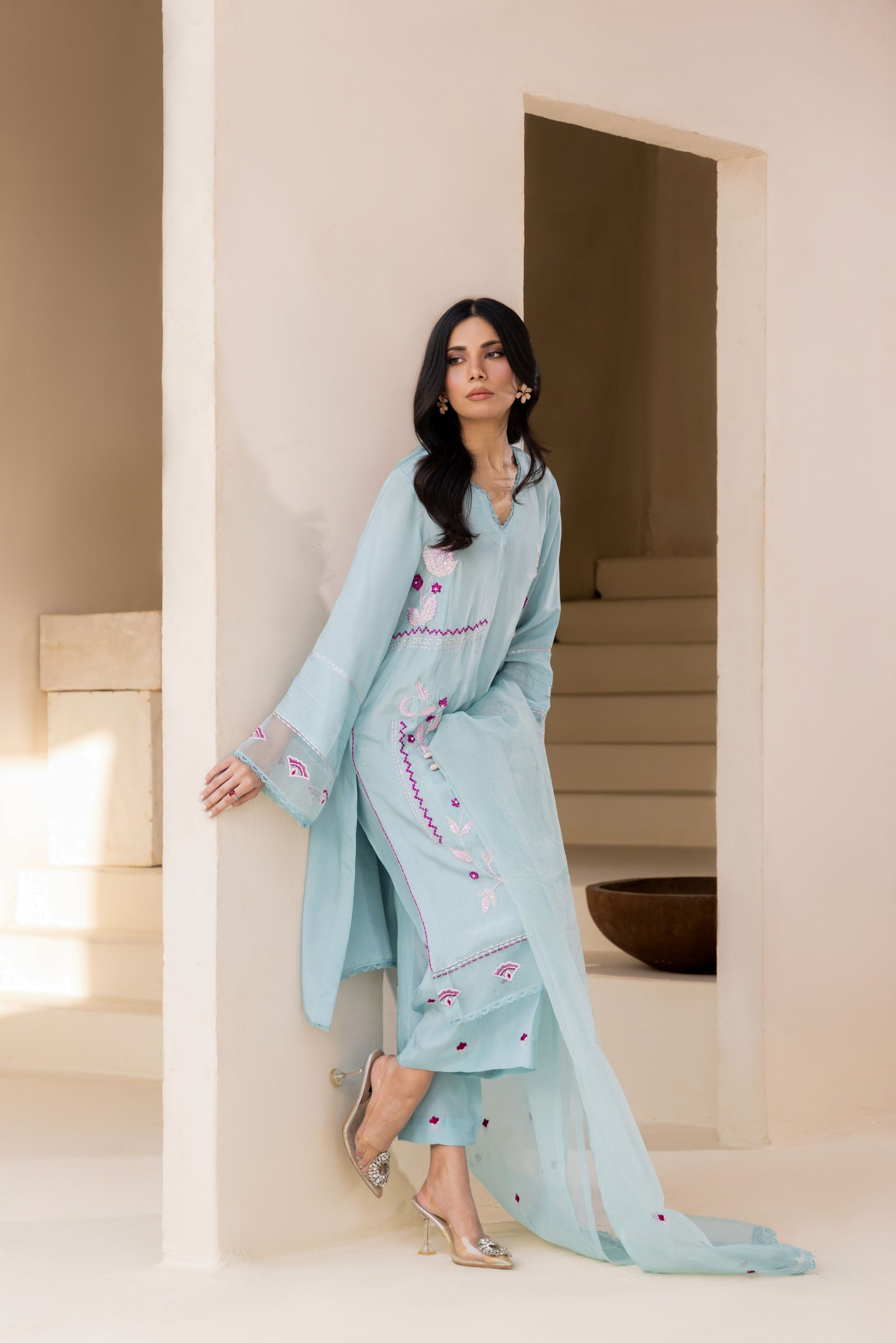 LAYAL SEA GREEN 3-PIECE OUTFIT